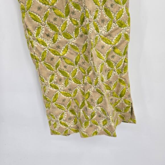 NEW Sigrid Olsen Women's Linen Blend Drawstring Waist Capri Pants Green‎ Size 8 - Picture 10 of 13